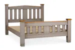 Lancaster Bed Frame | Double | 4ft6 | Aged Grey/Oak Lancaster Bed Frame | Double | 4ft6 | Aged Grey/Oak