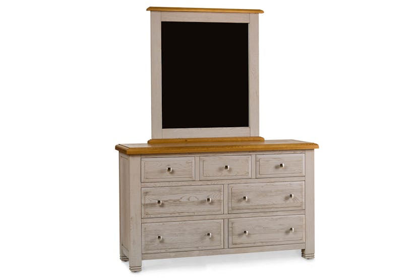 Lancaster Dresser | 3+4 Drawer | Aged Grey/Oak Lancaster Dresser | 3+4 Drawer | Aged Grey/Oak