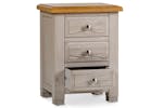 Lancaster Bedside Locker | 3 Drawer | Aged Grey/Oak Lancaster Bedside Locker | 3 Drawer | Aged Grey/Oak