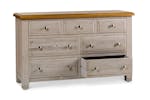 Lancaster Dresser | 3+4 Drawer | Aged Grey/Oak Lancaster Dresser | 3+4 Drawer | Aged Grey/Oak