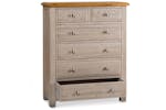 Lancaster Chest Of Drawer | 2+4 Drawer | Aged Grey/Oak Lancaster Chest Of Drawer | 2+4 Drawer | Aged Grey/Oak