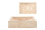 Vidaxl Sink 45x30x12 Cm Marble High Gloss Cream Vidaxl Sink 45x30x12 Cm Marble High Gloss Cream