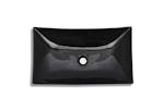 vidaXL 141926 Ceramic Bathroom Sink Basin Black Rectangular vidaXL 141926 Ceramic Bathroom Sink Basin Black Rectangular