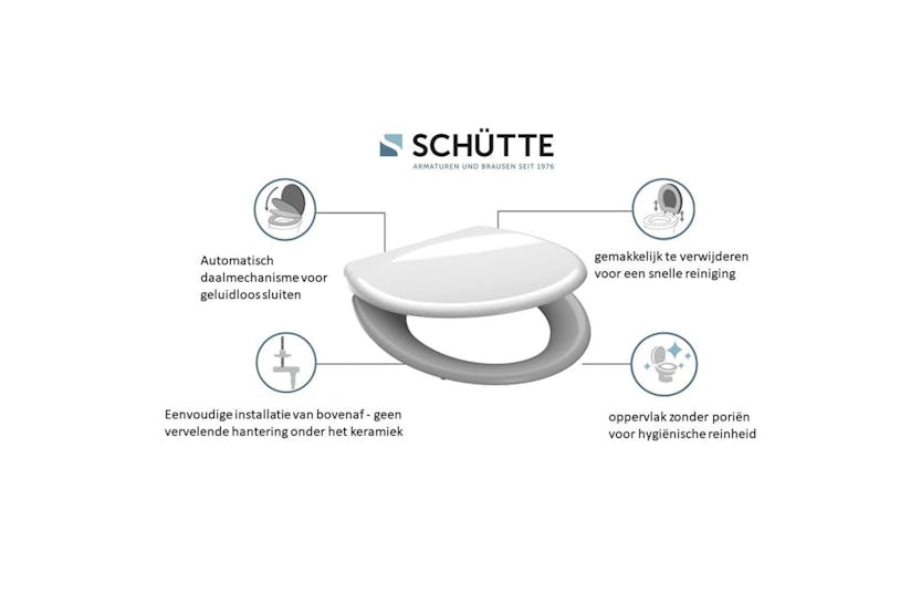 Schutte 435097 Duroplast Toilet Seat With Soft-close Quick Release Beige Schutte 435097 Duroplast Toilet Seat With Soft-close Quick Release Beige