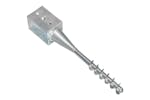 vidaXL 145439 Ground Spikes 2 Pcs Silver 9x9x56cm Galvanised Steel vidaXL 145439 Ground Spikes 2 Pcs Silver 9x9x56cm Galvanised Steel