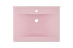vidaXL 147021 Luxury Basin With Faucet Hole Matt Pink 60x46cm Ceramic vidaXL 147021 Luxury Basin With Faucet Hole Matt Pink 60x46cm Ceramic