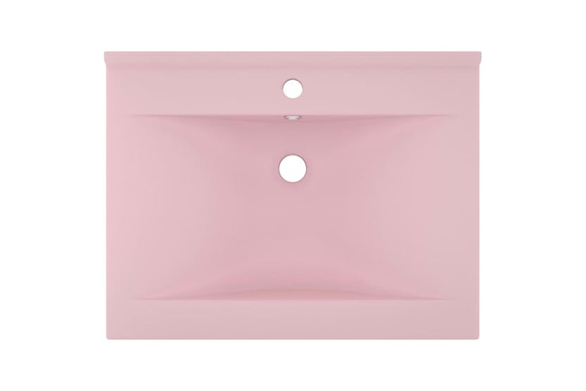 vidaXL 147021 Luxury Basin With Faucet Hole Matt Pink 60x46cm Ceramic vidaXL 147021 Luxury Basin With Faucet Hole Matt Pink 60x46cm Ceramic
