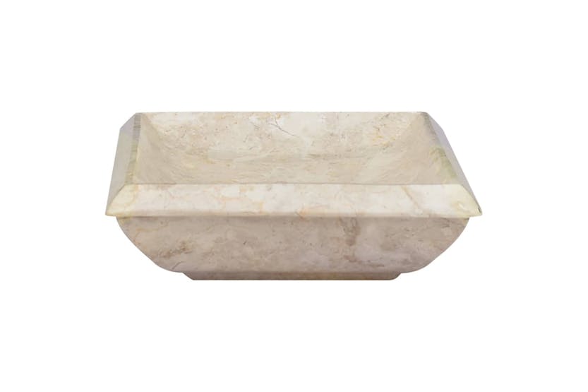 vidaXL 149162 Sink Cream 50x35x10cm Marble vidaXL 149162 Sink Cream 50x35x10cm Marble