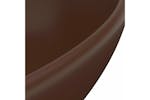 vidaXL 146929 Luxury Basin Oval-shaped Matt Dark Brown 40x33cm Ceramic vidaXL 146929 Luxury Basin Oval-shaped Matt Dark Brown 40x33cm Ceramic