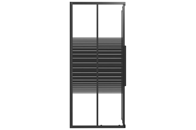 vidaXL 151848 Stripe Shower Cabin Esg 80x70x180cm Black vidaXL 151848 Stripe Shower Cabin Esg 80x70x180cm Black