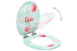 vidaXL 146912 Wc Toilet Seat With Soft Close Lid Mdf Flamingo Design vidaXL 146912 Wc Toilet Seat With Soft Close Lid Mdf Flamingo Design
