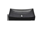 vidaXL 141926 Ceramic Bathroom Sink Basin Black Rectangular vidaXL 141926 Ceramic Bathroom Sink Basin Black Rectangular