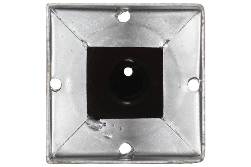 vidaXL 145439 Ground Spikes 2 Pcs Silver 9x9x56cm Galvanised Steel vidaXL 145439 Ground Spikes 2 Pcs Silver 9x9x56cm Galvanised Steel