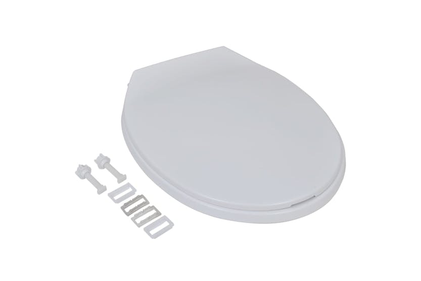 vidaXL 275927 Toilet Seats With Soft Close Lids 2 Pcs Plastic White vidaXL 275927 Toilet Seats With Soft Close Lids 2 Pcs Plastic White