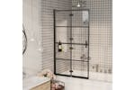 vidaXL 150743 Folding Shower Enclosure Esg 80x140cm Black vidaXL 150743 Folding Shower Enclosure Esg 80x140cm Black