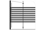 vidaXL 151863 Stripe Bath Enclosure 120x68x130cm Tempered Glass vidaXL 151863 Stripe Bath Enclosure 120x68x130cm Tempered Glass