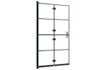 vidaXL 150743 Folding Shower Enclosure Esg 80x140cm Black vidaXL 150743 Folding Shower Enclosure Esg 80x140cm Black