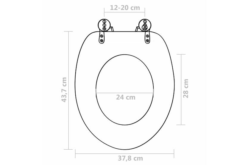 vidaXL 3056411 Wc Toilet Seats With Soft Close Lid 2 Pcs Mdf Flamingo Design vidaXL 3056411 Wc Toilet Seats With Soft Close Lid 2 Pcs Mdf Flamingo Design