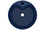 vidaXL 147034 Luxury Wash Basin With Overflow Matt Dark Blue 36x13cm Ceramic vidaXL 147034 Luxury Wash Basin With Overflow Matt Dark Blue 36x13cm Ceramic