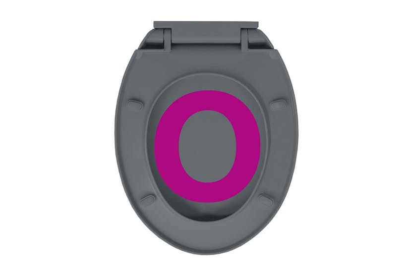 vidaXL 145817 Soft-close Toilet Seat Quick Release Grey Oval vidaXL 145817 Soft-close Toilet Seat Quick Release Grey Oval