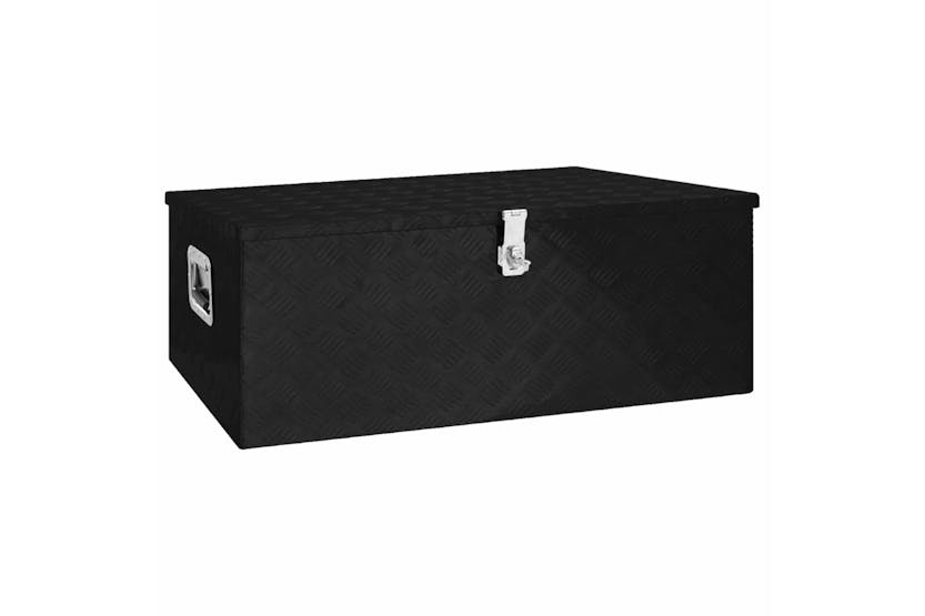 vidaXL 152257 Storage Box Black 100x55x37cm Aluminium vidaXL 152257 Storage Box Black 100x55x37cm Aluminium