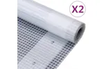 vidaXL 3082820 Leno Tarpaulins 2 Pcs 260 G/m² 3x4 M White vidaXL 3082820 Leno Tarpaulins 2 Pcs 260 G/m² 3x4 M White