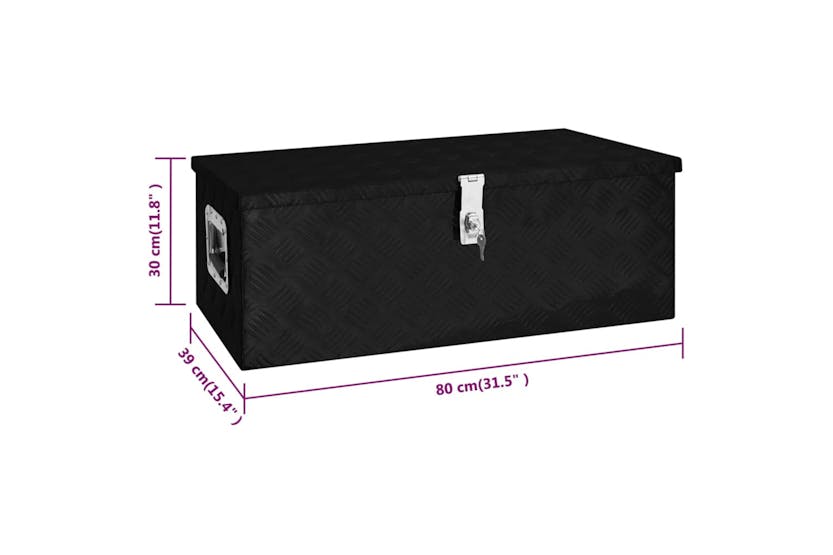 vidaXL 152253 Storage Box | Black vidaXL 152253 Storage Box | Black