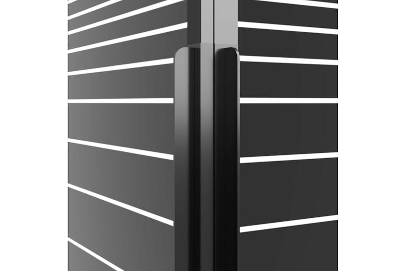 vidaXL 151850 Stripe Shower Cabin Esg 90x70x180cm Black vidaXL 151850 Stripe Shower Cabin Esg 90x70x180cm Black