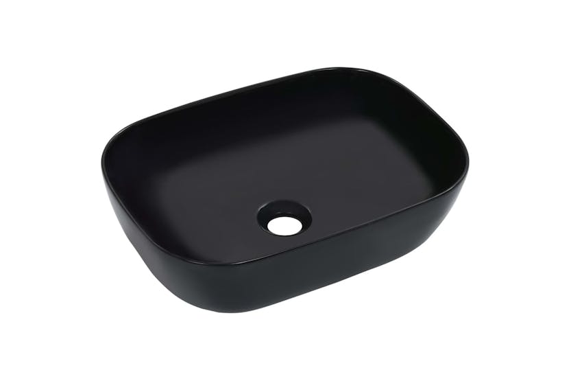 vidaXL 143916 Wash Basin 45.5x32x13cm Ceramic Black vidaXL 143916 Wash Basin 45.5x32x13cm Ceramic Black