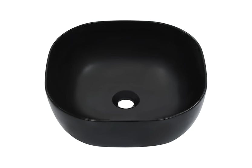 vidaXL 143918 Wash Basin 42.5x42.5x14.5cm Ceramic Black vidaXL 143918 Wash Basin 42.5x42.5x14.5cm Ceramic Black