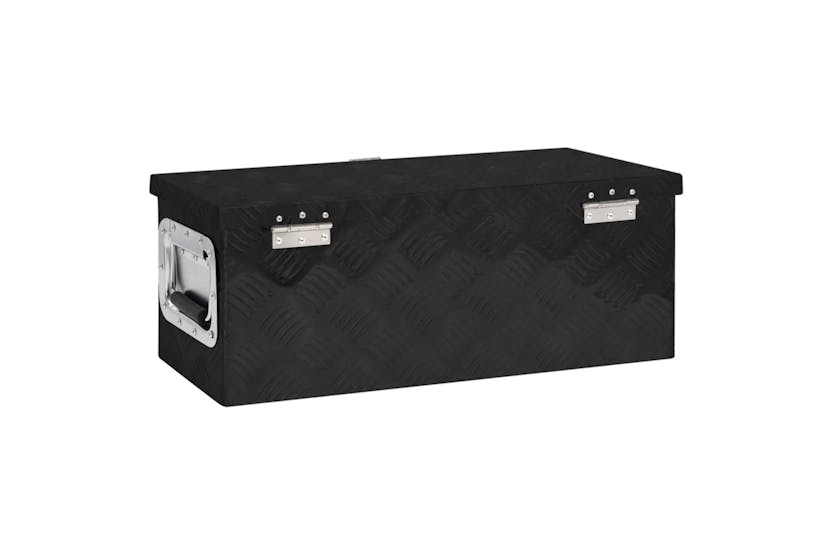 vidaXL 152249 Storage Box Black 60x23.5x23cm Aluminium vidaXL 152249 Storage Box Black 60x23.5x23cm Aluminium