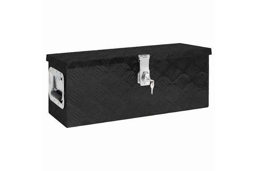vidaXL 152249 Storage Box Black 60x23.5x23cm Aluminium vidaXL 152249 Storage Box Black 60x23.5x23cm Aluminium
