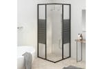 vidaXL 151847 Stripe Shower Cabin Esg 70x70x180cm Black vidaXL 151847 Stripe Shower Cabin Esg 70x70x180cm Black