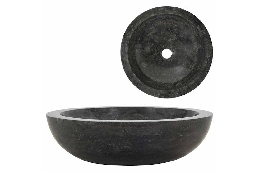 Vidaxl Sink 40x12 Cm Marble Black Vidaxl Sink 40x12 Cm Marble Black