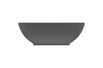vidaXL 146928 Luxury Basin Oval-shaped Matt Dark Grey 40x33cm Ceramic vidaXL 146928 Luxury Basin Oval-shaped Matt Dark Grey 40x33cm Ceramic
