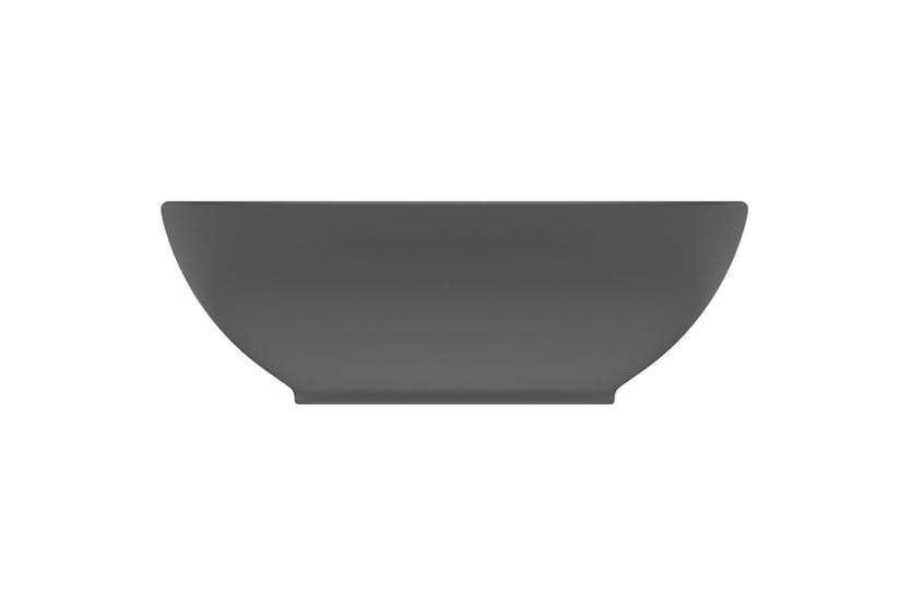 vidaXL 146928 Luxury Basin Oval-shaped Matt Dark Grey 40x33cm Ceramic vidaXL 146928 Luxury Basin Oval-shaped Matt Dark Grey 40x33cm Ceramic