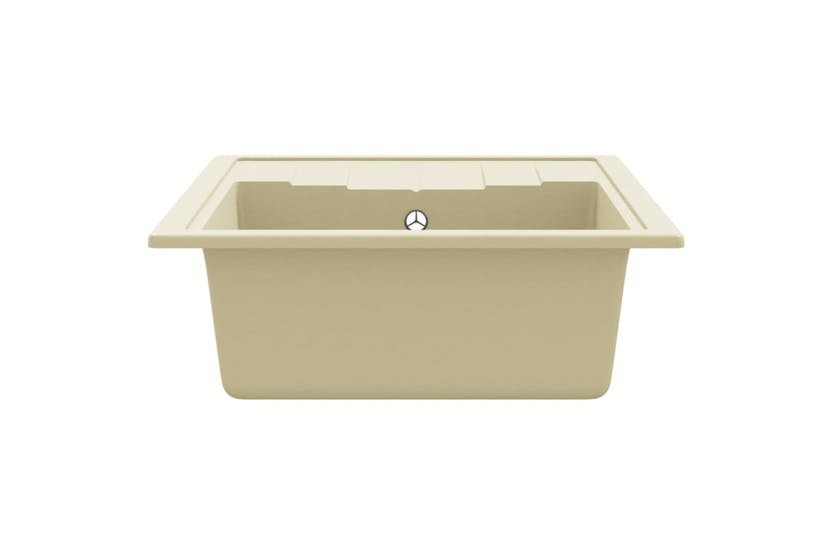 Vidaxl Kitchen Sink With Overflow Hole Oval Beige Granite Vidaxl Kitchen Sink With Overflow Hole Oval Beige Granite