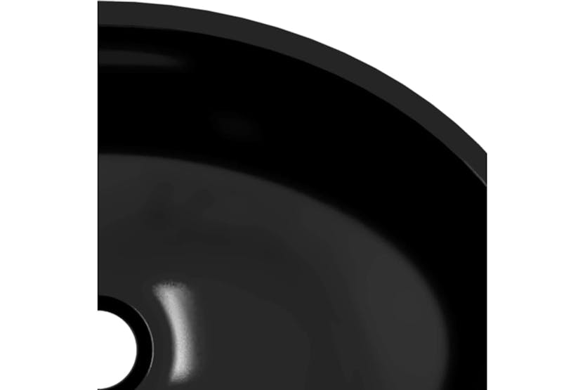 vidaXL 345249 Basin Glass 50x37x14cm Black vidaXL 345249 Basin Glass 50x37x14cm Black