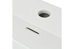 vidaXL 142348 Basin With Faucet Hole Ceramic White 76x42.5x14.5cm vidaXL 142348 Basin With Faucet Hole Ceramic White 76x42.5x14.5cm