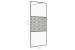 vidaXL 151029 Walk-in Shower Wall With Clear Esg Glass 90x195cm Black vidaXL 151029 Walk-in Shower Wall With Clear Esg Glass 90x195cm Black