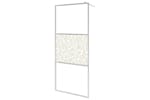 vidaXL 146651 Walk-in Shower Wall Esg Glass With Stone Design 90x195cm vidaXL 146651 Walk-in Shower Wall Esg Glass With Stone Design 90x195cm