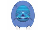 Schutte 438744 Toilet Seat With Soft-close Blue Drop Schutte 438744 Toilet Seat With Soft-close Blue Drop