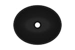 vidaXL 146931 Luxury Basin Oval-shaped Matt Black 40x33cm Ceramic vidaXL 146931 Luxury Basin Oval-shaped Matt Black 40x33cm Ceramic
