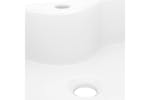 vidaXL 141936 Ceramic Bathroom Sink Basin With Faucet Hole White Square vidaXL 141936 Ceramic Bathroom Sink Basin With Faucet Hole White Square