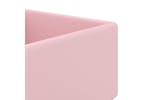 vidaXL 146944 Luxury Basin Overflow Square Matt Pink 41x41cm Ceramic vidaXL 146944 Luxury Basin Overflow Square Matt Pink 41x41cm Ceramic