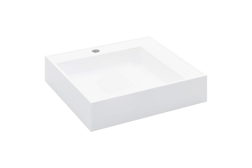 vidaXL 144071 Wash Basin 50x50x12.3cm Mineral Cast/marble Cast White vidaXL 144071 Wash Basin 50x50x12.3cm Mineral Cast/marble Cast White