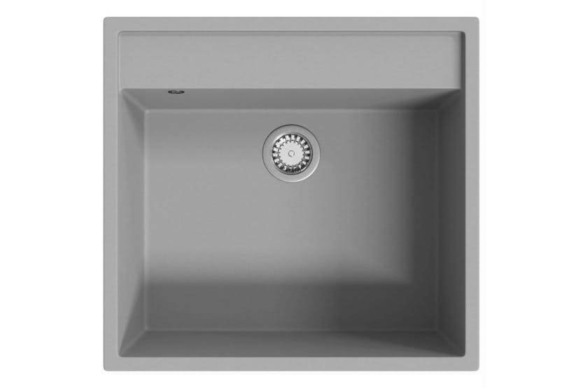 Vidaxl Kitchen Sink With Overflow Hole Grey Granite Vidaxl Kitchen Sink With Overflow Hole Grey Granite