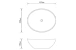 vidaXL 146921 Luxury Basin Oval-shaped Matt White 40x33cm Ceramic vidaXL 146921 Luxury Basin Oval-shaped Matt White 40x33cm Ceramic