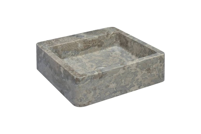 vidaXL 149185 Sink Grey 40x40x12cm Marble vidaXL 149185 Sink Grey 40x40x12cm Marble