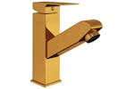 vidaXL 149077 Bathroom Basin Faucet With Pull-out Function Gold 157x172mm vidaXL 149077 Bathroom Basin Faucet With Pull-out Function Gold 157x172mm